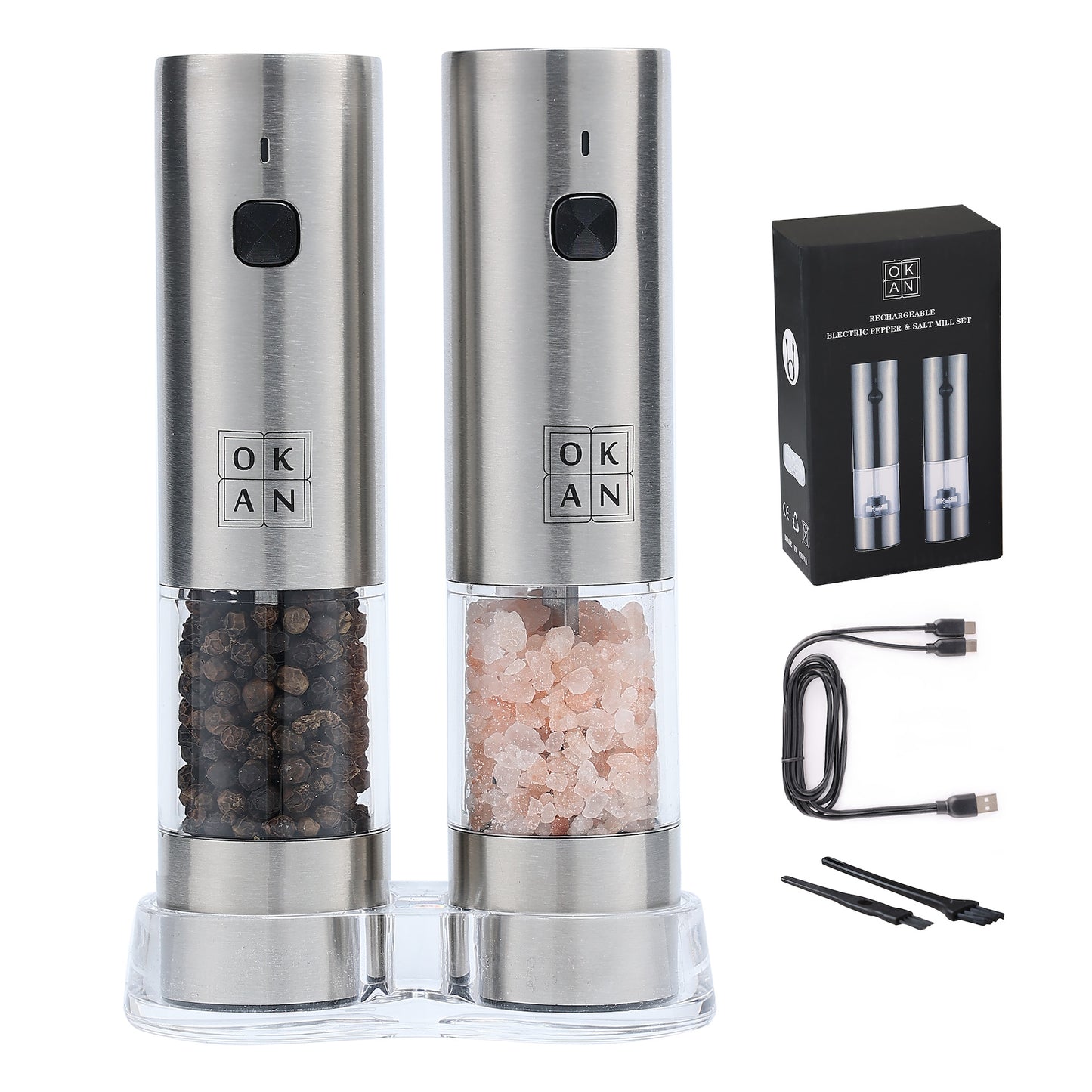 Electric Salt and Pepper Grinder Set -569
