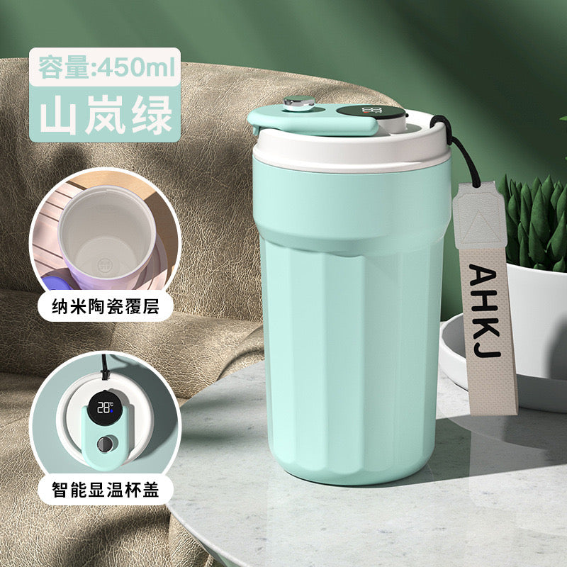 316 stainless steel ceramic inner insulation coffee high appearance water portable intelligent cup gift Jugs & Pitchers