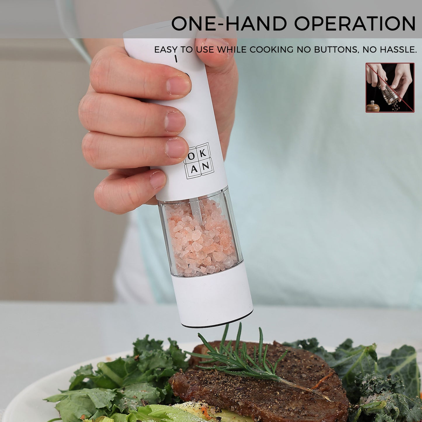 Electric Salt and Pepper Grinder Set -569