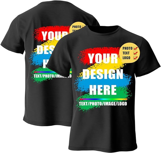 Basic Cotton Tshirt, Customize Your Image, Text & Photo